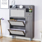 Armadietto moderno minimalista, scarpiera giapponese in rattan, armadietto da letto, piccolo mobile per la casa