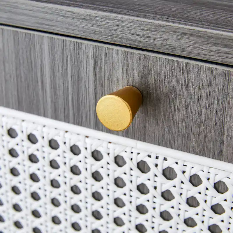 Armadietto moderno minimalista, scarpiera giapponese in rattan, armadietto da letto, piccolo mobile per la casa