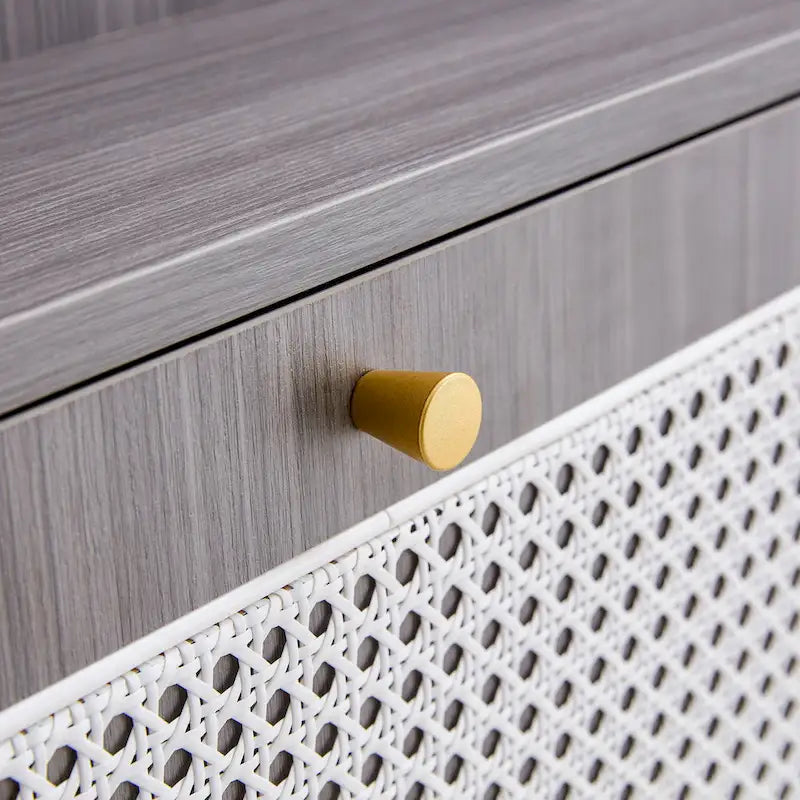 Armadietto moderno minimalista, scarpiera giapponese in rattan, armadietto da letto, piccolo mobile per la casa