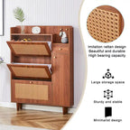 Armadietto moderno minimalista, scarpiera giapponese in rattan, armadietto da letto, piccolo mobile per la casa