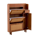 Armadietto moderno minimalista, scarpiera giapponese in rattan, armadietto da letto, piccolo mobile per la casa