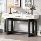 Elegante consolle con tre cassetti, tavolino da ingresso extra lungo per ingresso, corridoio, soggiorno, foyer, corridoio