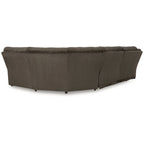 Divano Sezionale Reclinabile 5 Pezzi Top Tier Marrone - 340L x 340P x 104A