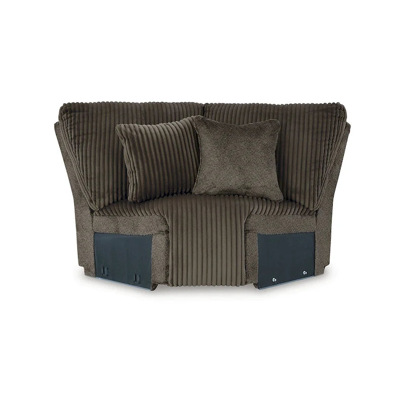 Divano Sezionale Reclinabile 5 Pezzi Top Tier Marrone - 340L x 340P x 104A