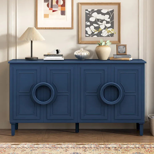 Consolle a 4 ante da 59" con maniglie rotonde