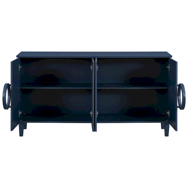Consolle a 4 ante da 59" con maniglie rotonde