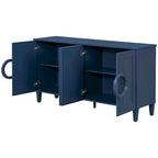 Consolle a 4 ante da 59" con maniglie rotonde