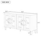 Consolle a 4 ante da 59" con maniglie rotonde