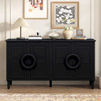 Consolle a 4 ante da 59" con maniglie rotonde