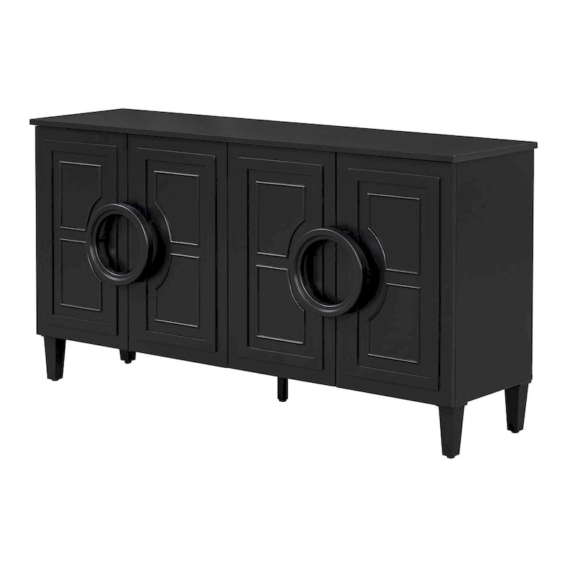 Consolle a 4 ante da 59" con maniglie rotonde