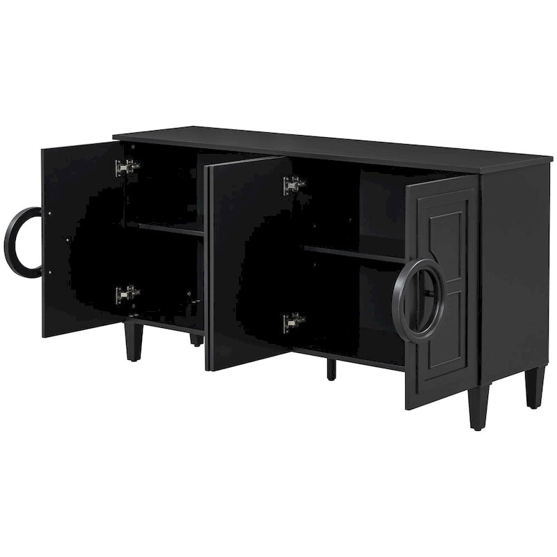 Consolle a 4 ante da 59" con maniglie rotonde