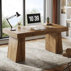 Scrivania direzionale moderna da 55 pollici, scrivania per computer in legno, scrivania per postazione di lavoro aziendale