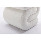 Sgabello/Poggiapiedi Moderno S-shape in Tessuto per Trucco
