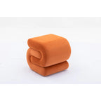 Sgabello/Poggiapiedi Moderno S-shape in Tessuto per Trucco