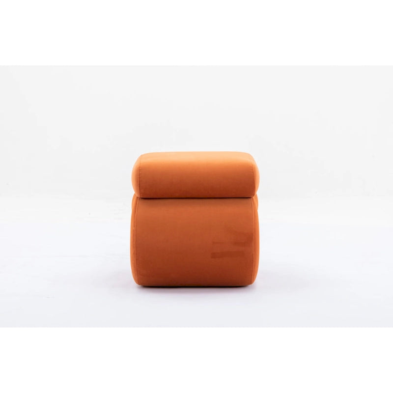 Sgabello/Poggiapiedi Moderno S-shape in Tessuto per Trucco