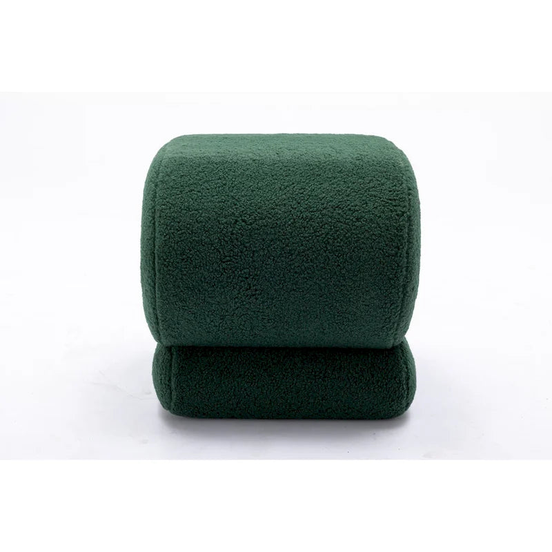 Sgabello/Poggiapiedi Moderno S-shape in Tessuto per Trucco
