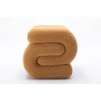 Sgabello/Poggiapiedi Moderno S-shape in Tessuto per Trucco