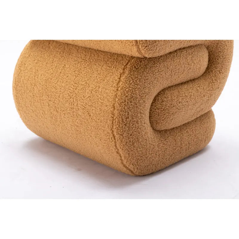 Sgabello/Poggiapiedi Moderno S-shape in Tessuto per Trucco