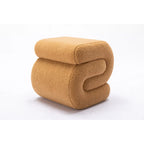 Sgabello/Poggiapiedi Moderno S-shape in Tessuto per Trucco