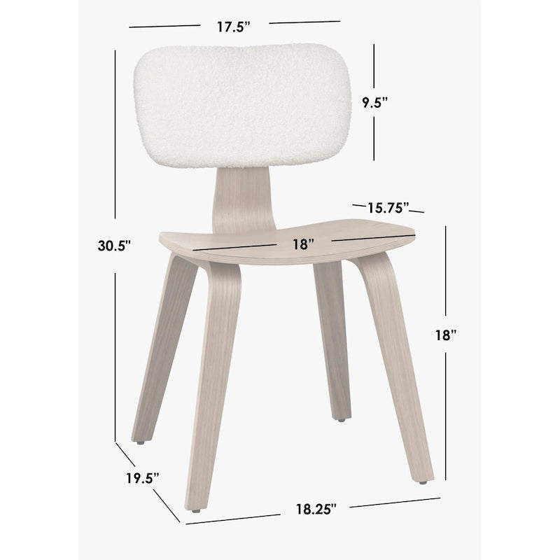 Sedie da pranzo moderne di metà secolo (set da 2)