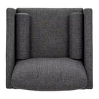 Sedia Mid-Century con gambe affusolate e cuscini