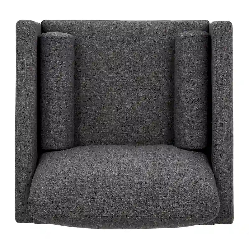 Sedia Mid-Century con gambe affusolate e cuscini