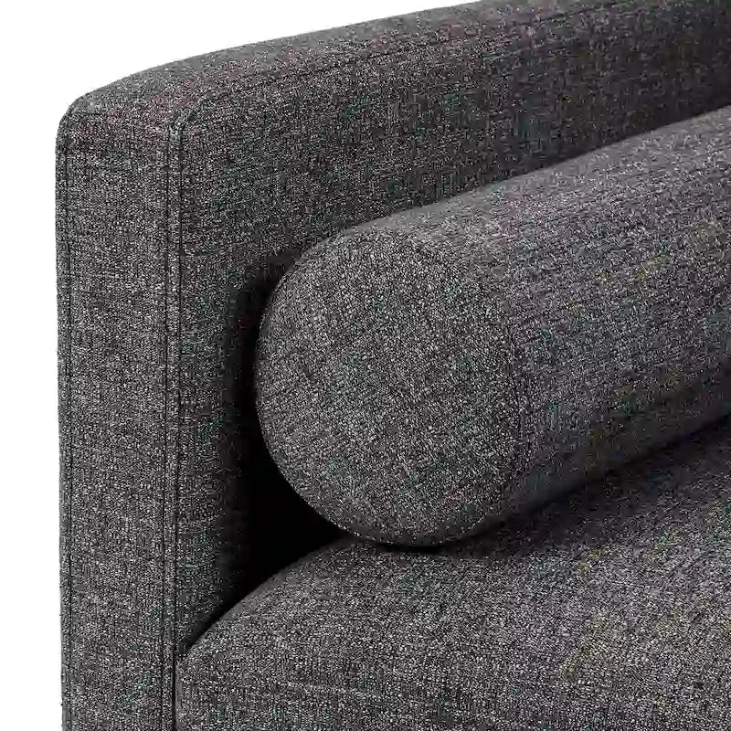 Sedia Mid-Century con gambe affusolate e cuscini