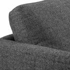 Sedia Mid-Century con gambe affusolate e cuscini