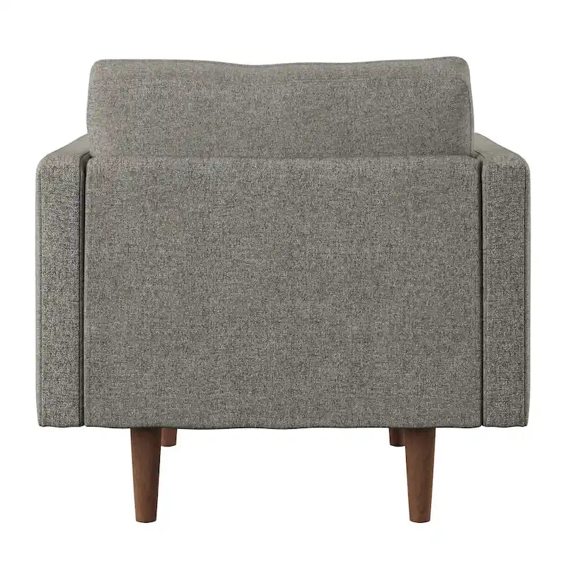 Sedia Mid-Century con gambe affusolate e cuscini