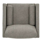 Sedia Mid-Century con gambe affusolate e cuscini