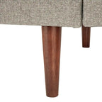 Sedia Mid-Century con gambe affusolate e cuscini