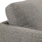 Sedia Mid-Century con gambe affusolate e cuscini