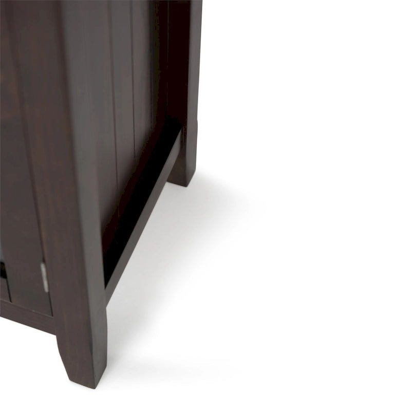 Credenza di transizione in LEGNO MASSELLO, larga 157 cm, con ampi vani - 157 l x 45 p x 86 h cm