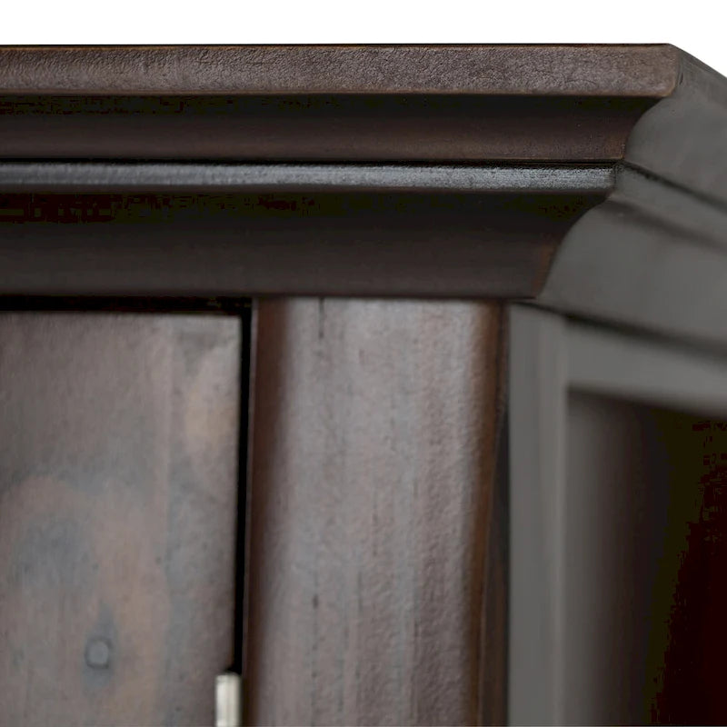 Credenza di transizione in LEGNO MASSELLO, larga 157 cm, con ampi vani - 157 l x 45 p x 86 h cm