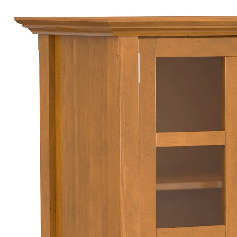 Credenza di transizione in LEGNO MASSELLO, larga 157 cm, con ampi vani - 157 l x 45 p x 86 h cm