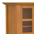 Credenza di transizione in LEGNO MASSELLO, larga 157 cm, con ampi vani - 157 l x 45 p x 86 h cm