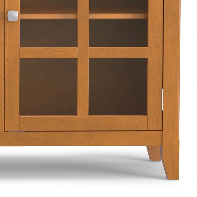 Credenza di transizione in LEGNO MASSELLO, larga 157 cm, con ampi vani - 157 l x 45 p x 86 h cm