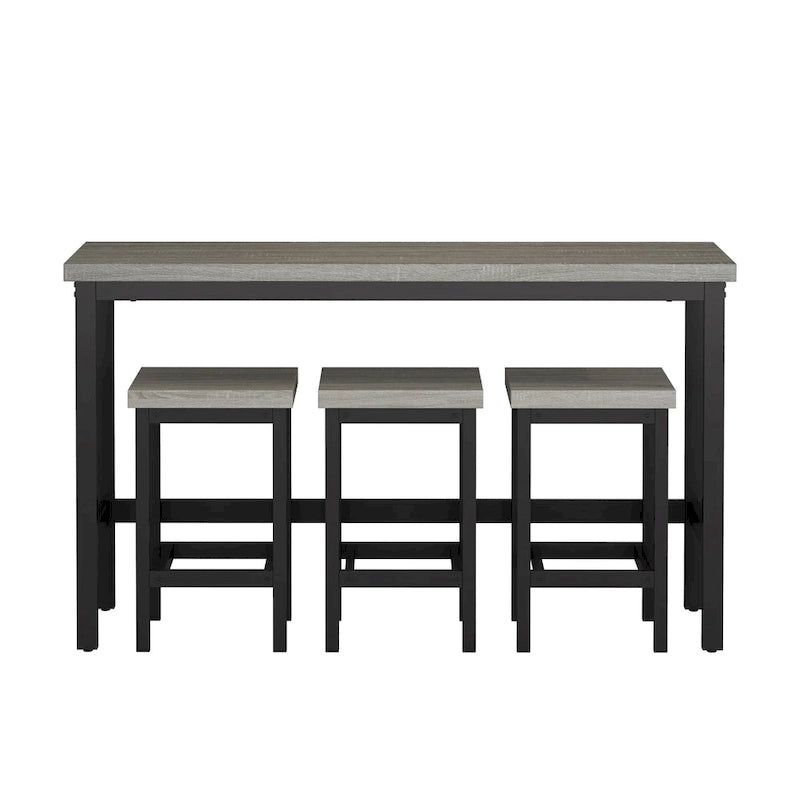 Set tavolo da pranzo extra lungo altezza bancone