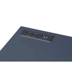Scrivania angolare con piano sollevabile in metallo e USB