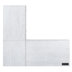 Scrivania angolare con piano sollevabile in metallo e USB