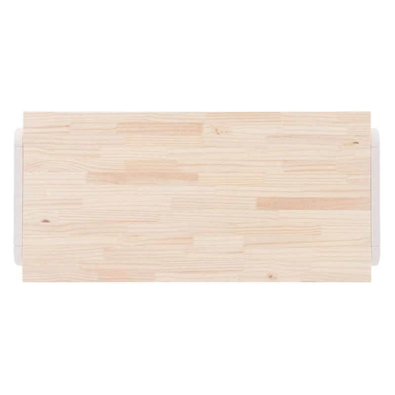 Scrivania Mulligan con piano in legno naturale