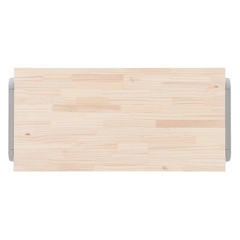 Scrivania Mulligan con piano in legno naturale