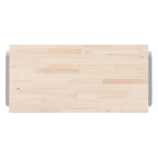 Scrivania Mulligan con piano in legno naturale