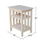 Moonshine Supporto per stampante in legno naturale