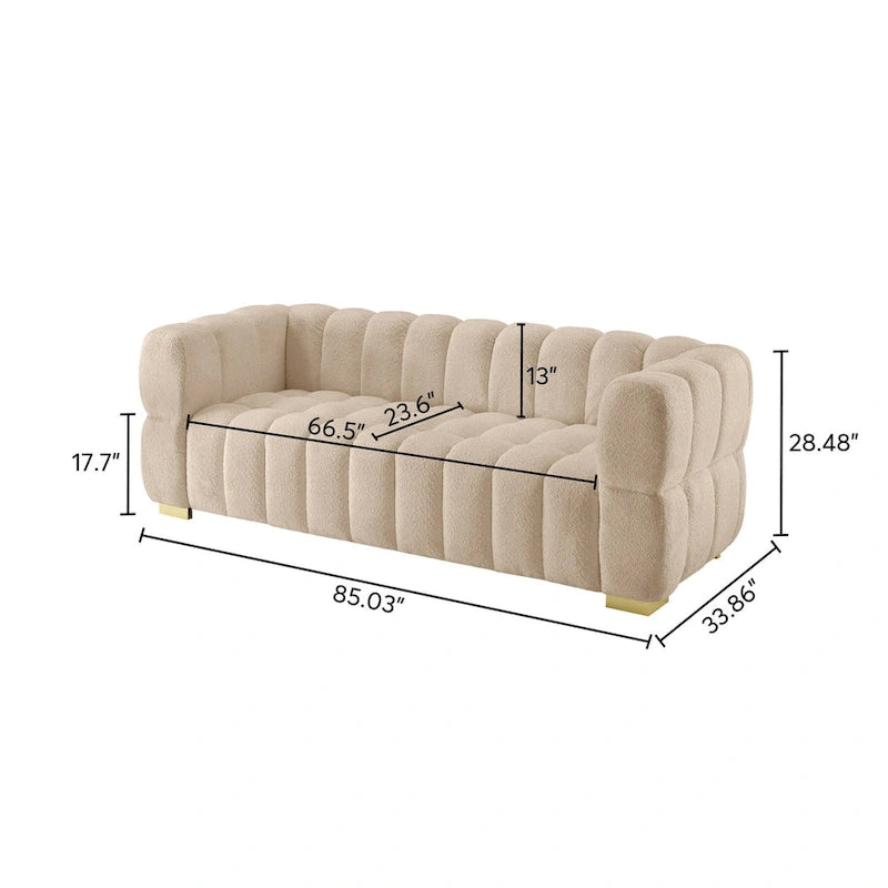 Divano Moderno da 85 pollici, Comodo Divano da Salotto - 85 x 33.86