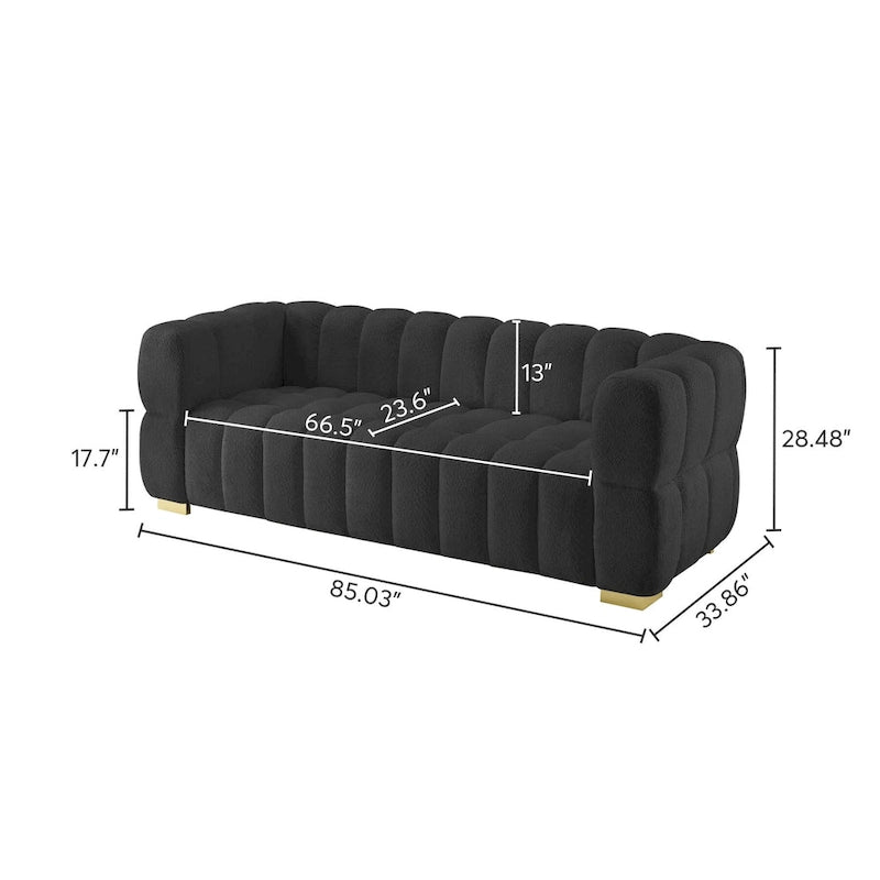 Divano Moderno da 85 pollici, Comodo Divano da Salotto - 85 x 33.86