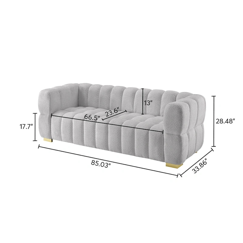 Divano Moderno da 85 pollici, Comodo Divano da Salotto - 85 x 33.86