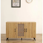 Mobile a tre ante da 45,3W con rattan naturale - N/A