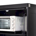 Dispensa da Cucina da 72", Armadietto Alto, Credenza Autoportante con Cassetto, Ante e Ripiani Regolabili