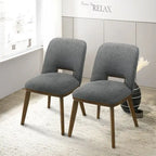 Raleigh Luxury Modern Solid Wood Dining Chair (Set of 2)